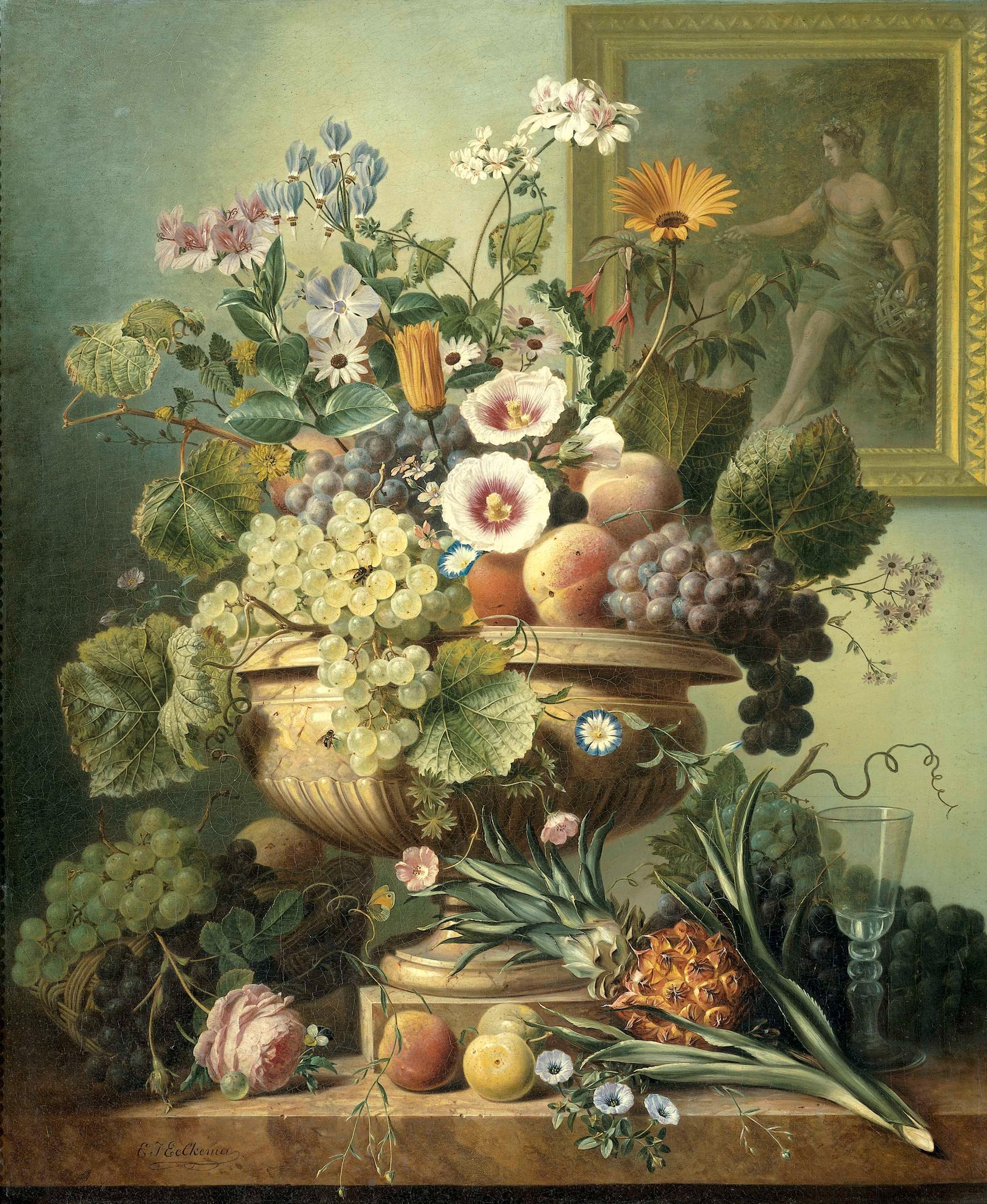 Still Life With Flowers and Fruit