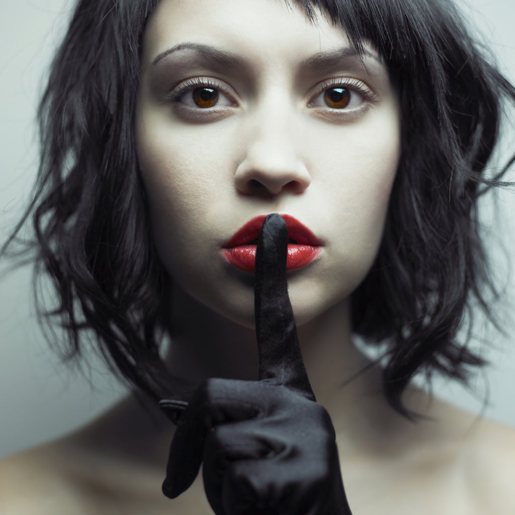 Girl with gloves